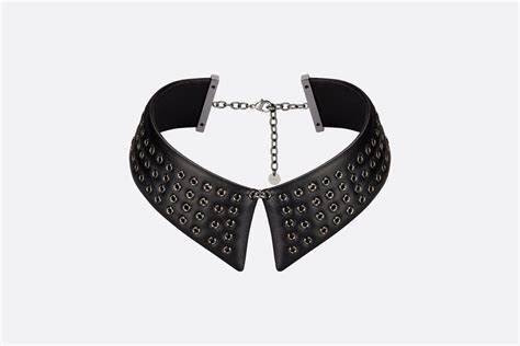 Diorevolt Choker Black Calfskin, Semi